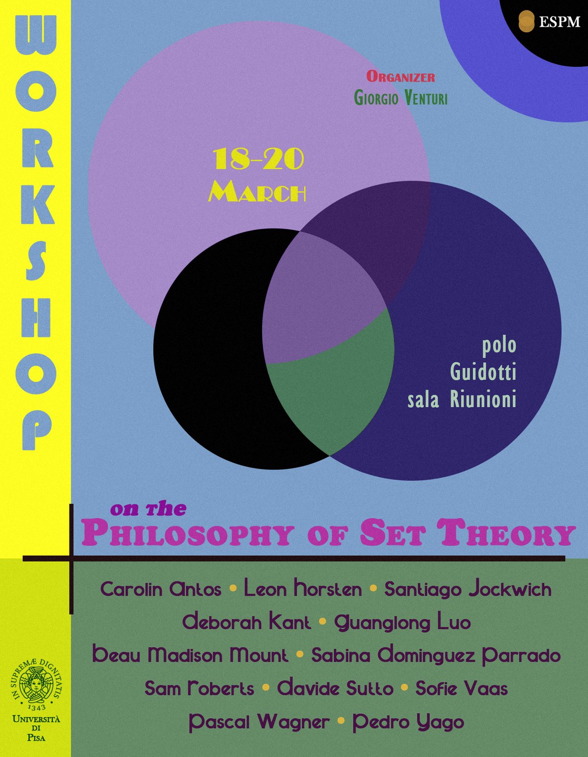 poster for Pisa Set Theory Workshop 
