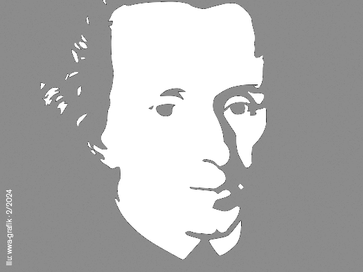 Illustration of Immanuel Kant's face